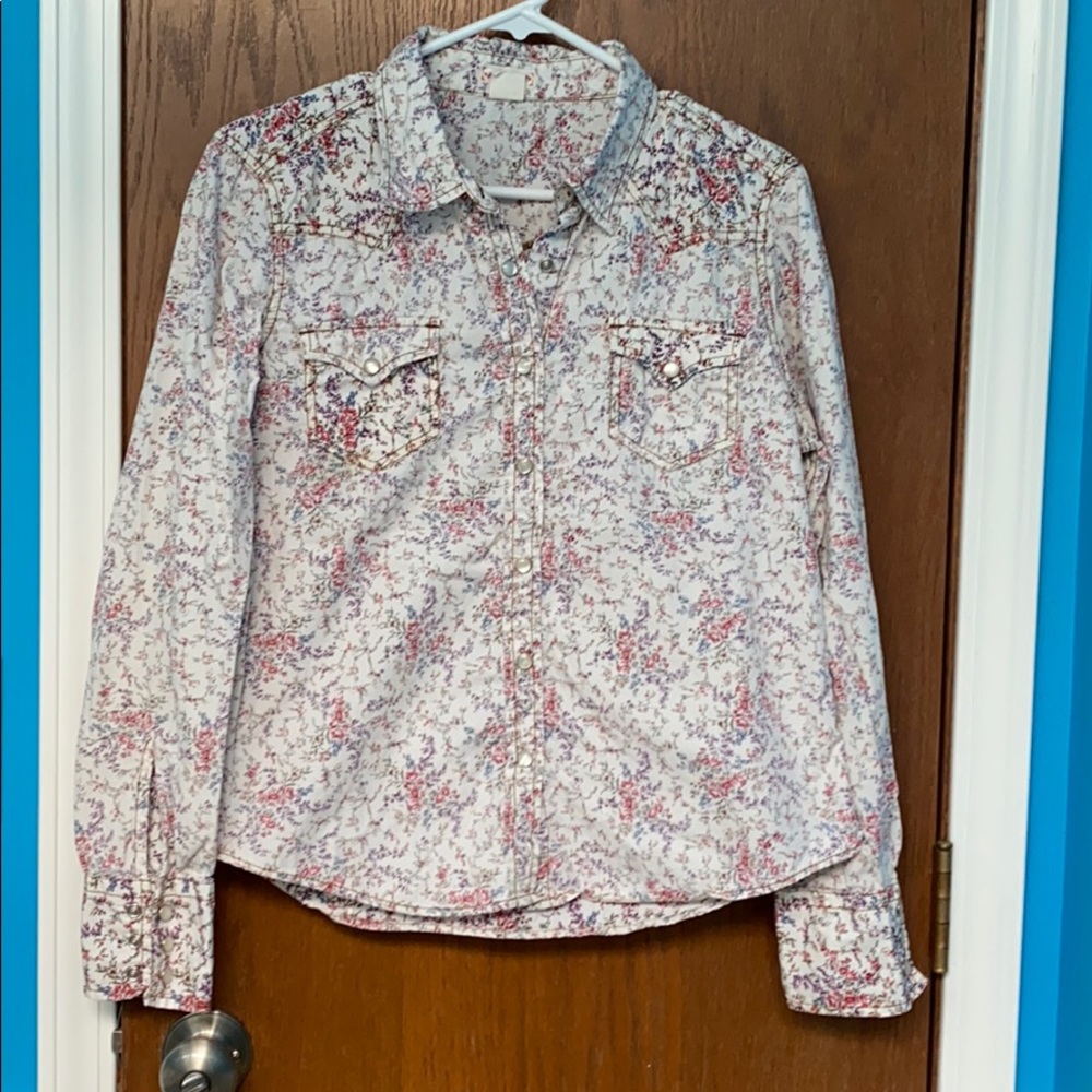Polo Jeans western style floral top